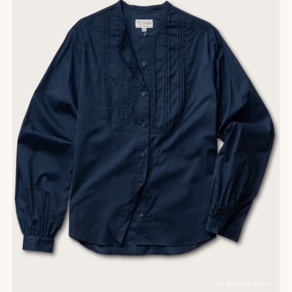 Tecovas Women's Solid Button Down - Indigo / M